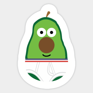 AVOCADO IN UNDERWEAR Sticker